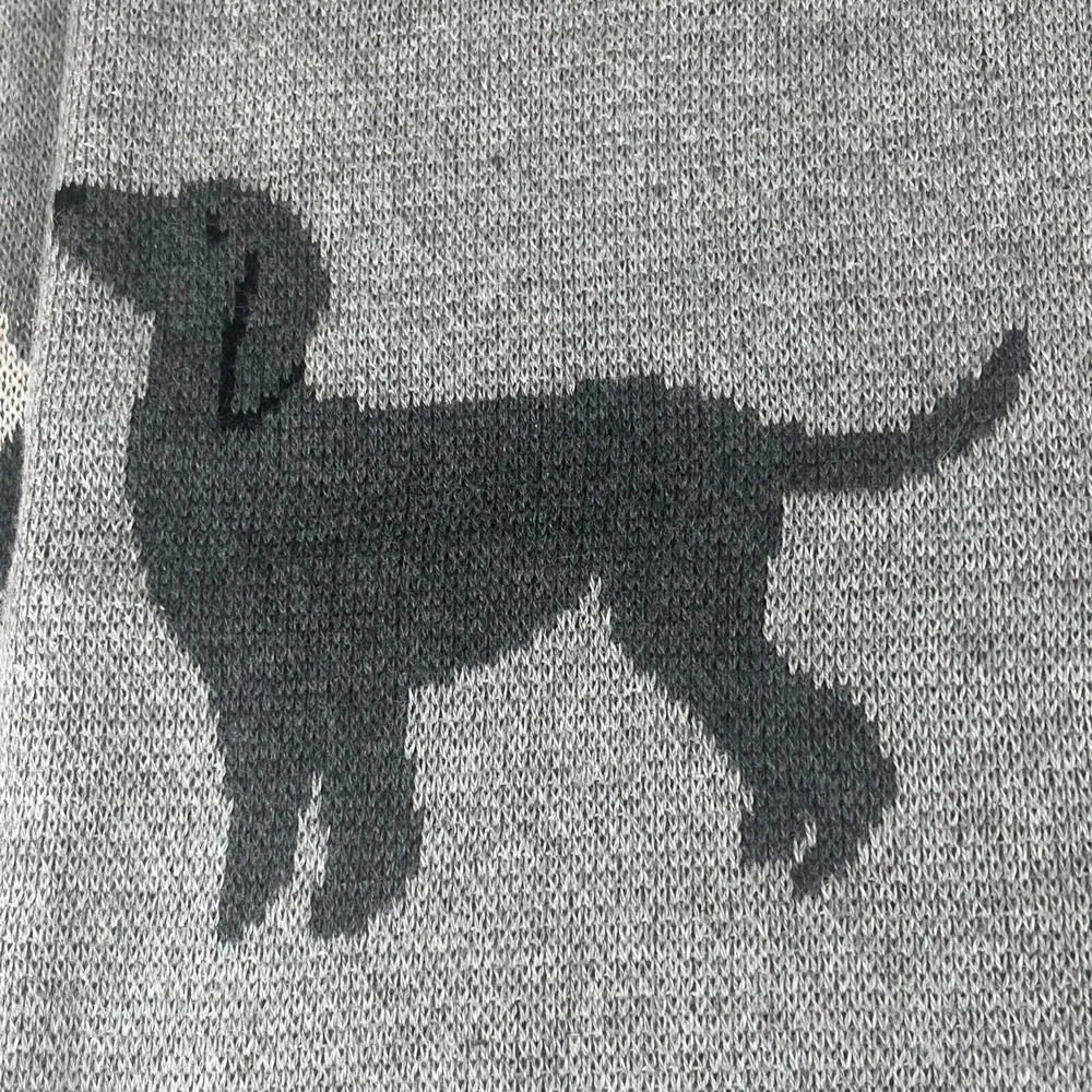Holiday Dog Blanket Sweater Knit 50x60 Cotton Throw Dachshund Spaniel Christmas